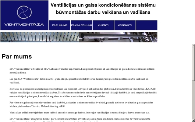 Ventmontāža, SIA